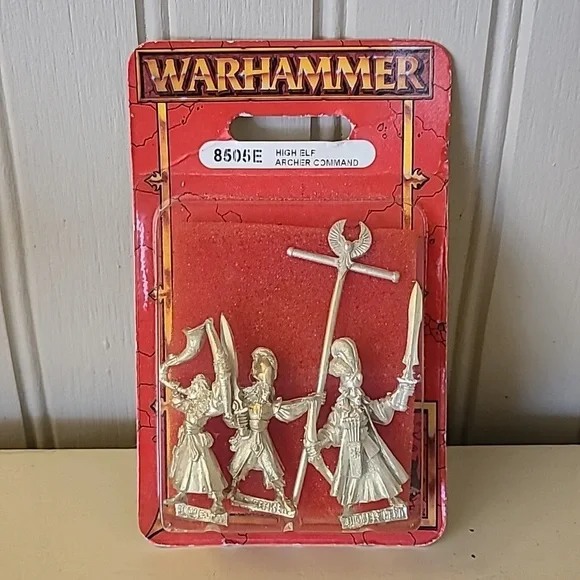 NIB Vintage Warhammer High Elf Archer Command - Picture 1 of 7